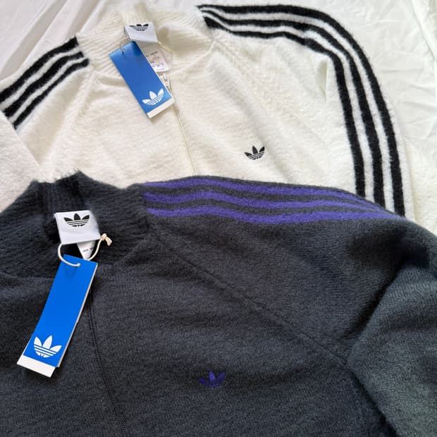 플리마켓🔥 아디다스 니트 슈퍼스타 트랙탑 다크그레이