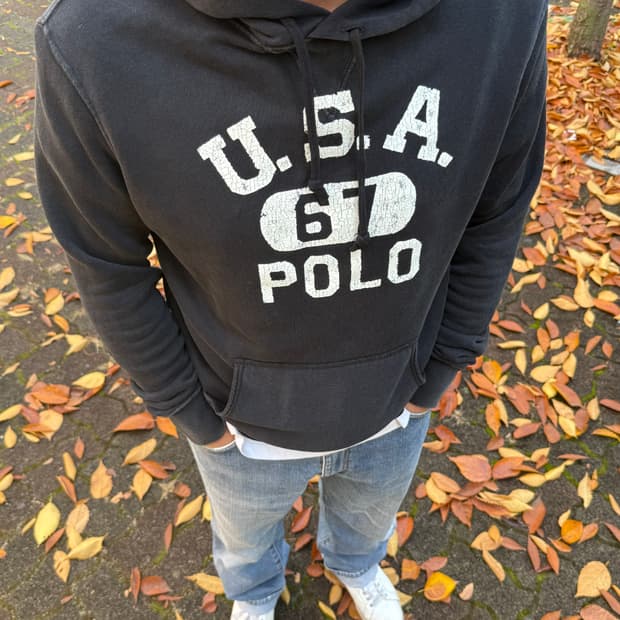 Polo Ralph Lauren 폴로 랄프로렌 빈티지 프린팅 후드 스웻