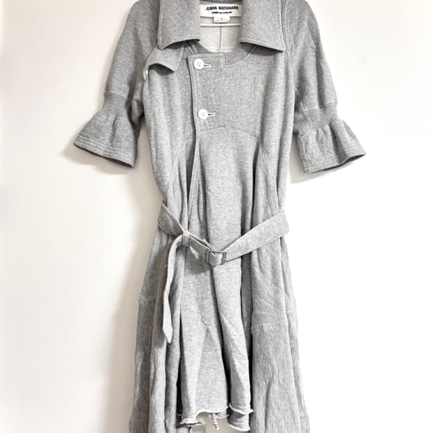 준야와타나베 코튼 스웻 트렌치 원피스