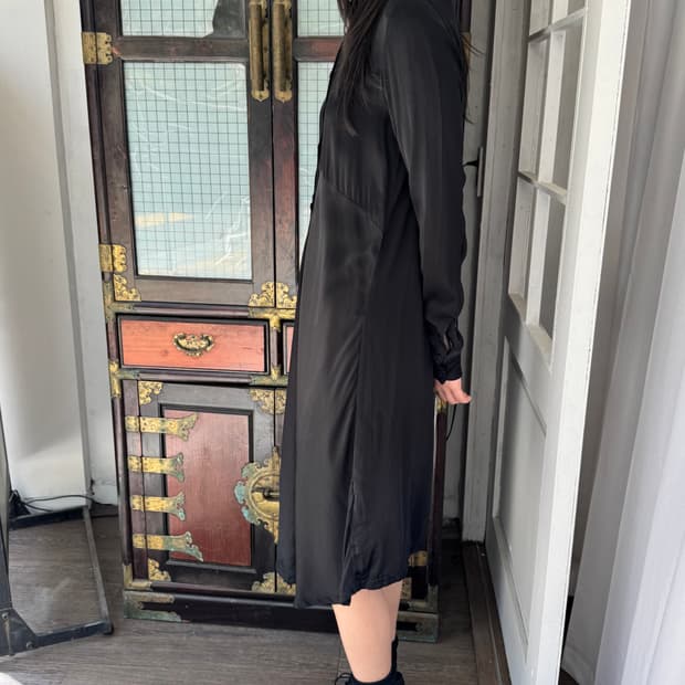 TRANSIT 실크 셔츠 원피스