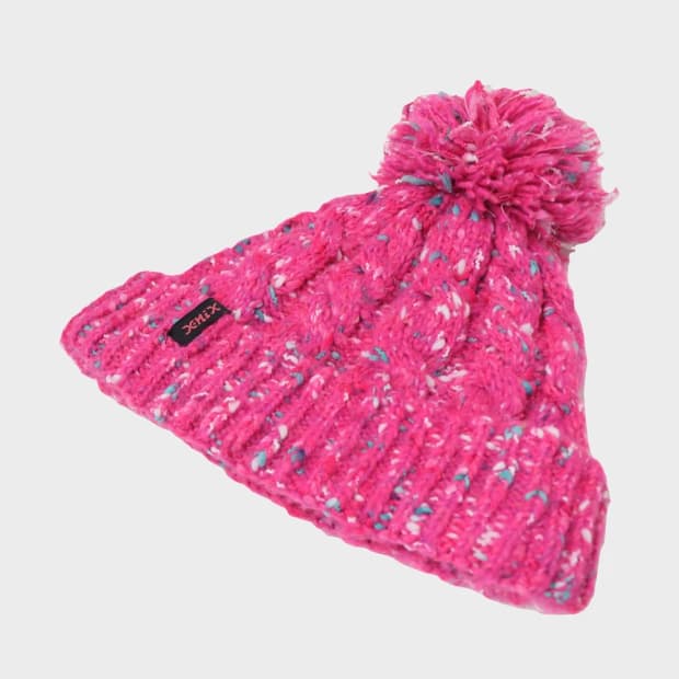 XNIX 딸기우유 핑크 꽈배기 울 혼방니트 모자 63357