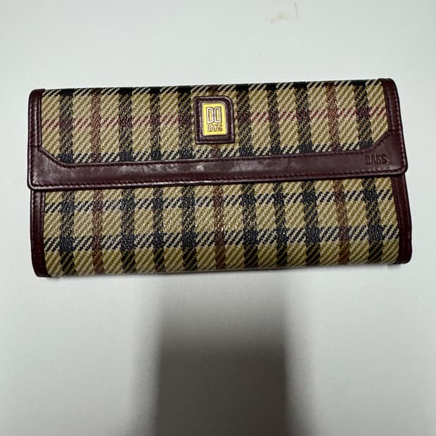 닥스 daks 시그니처 체크 장지갑