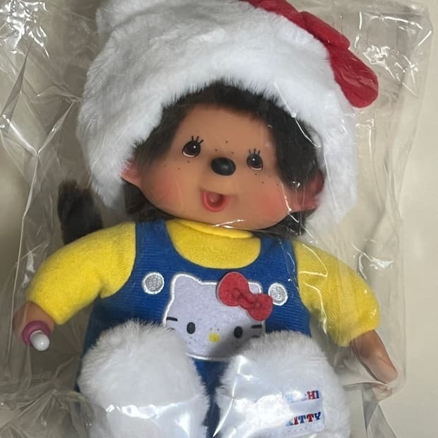 몬치치X헬로키티 50주년 한정판 인형 정품