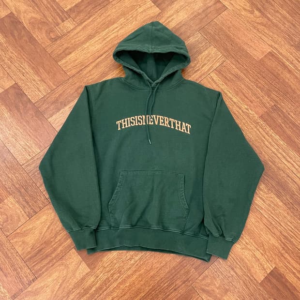 디스이즈네버댓 빅로고 후드티