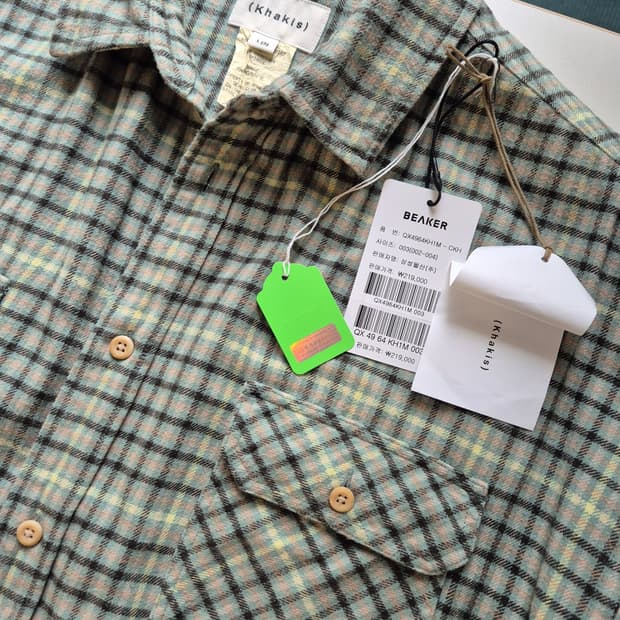 카키스 하우스 체크 셔츠