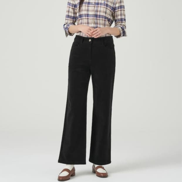 빈폴 코듀로이 와이드 팬츠 애쉬