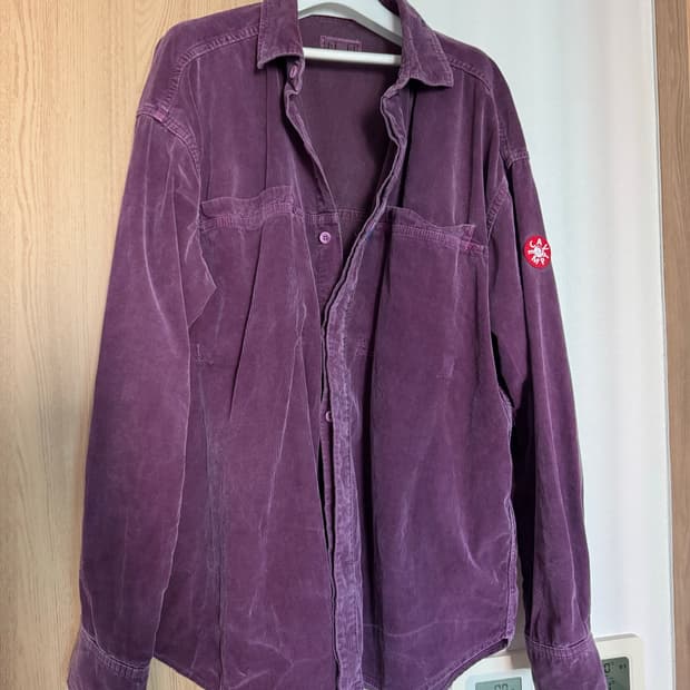 카브엠트 Cave Empt 카브엠트 코듀로이 디자인 빅셔츠 퍼플 m