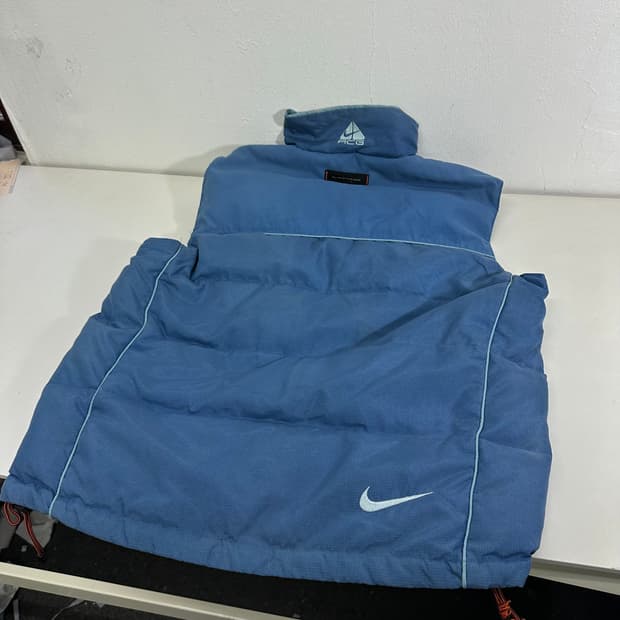 100 나이키ACG 블루 덕다운 패딩 조끼