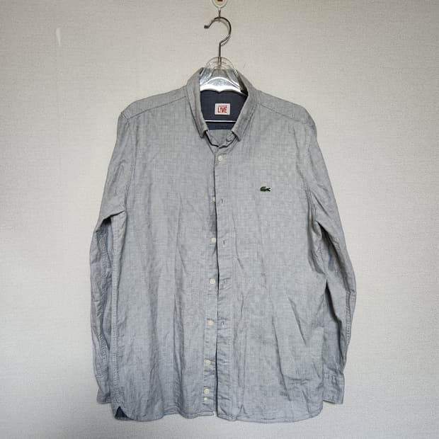 라코스테 잔체크 남방 남100