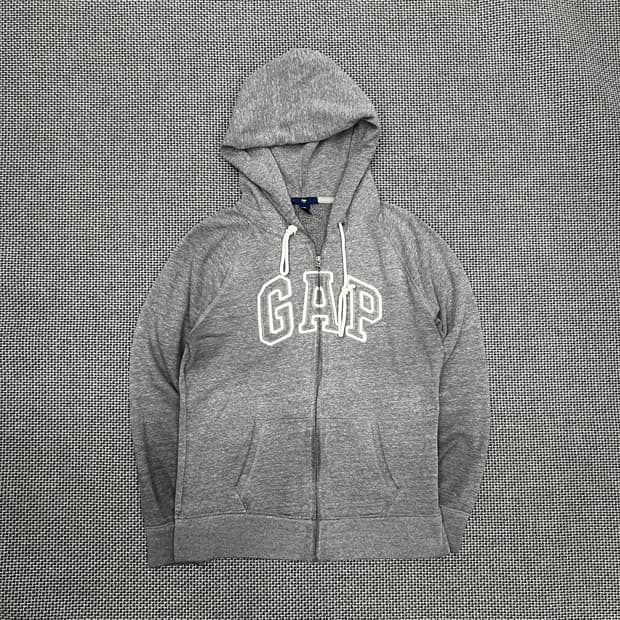 갭 그레이 후드집업