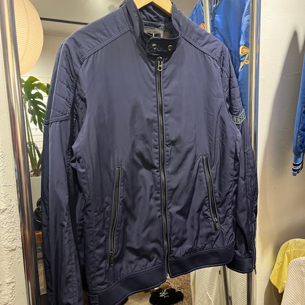 디젤 코튼 싱글라이더 자켓