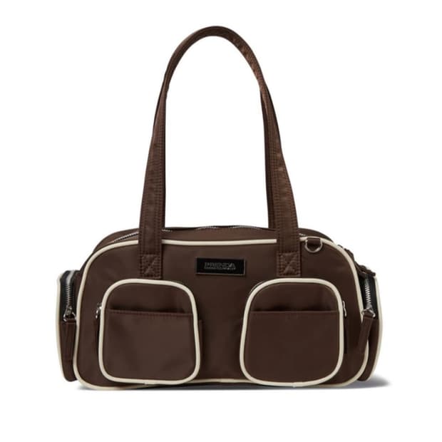 프렌다 나일론 포켓백 브라운