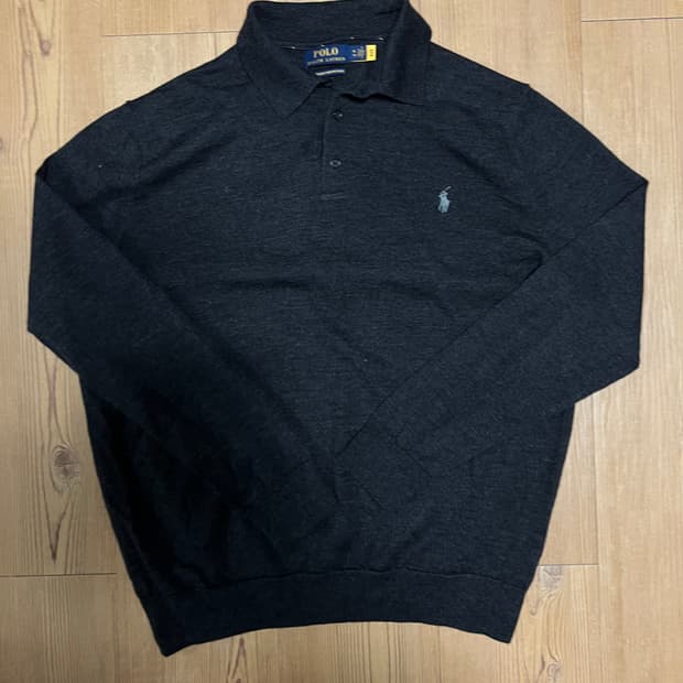폴로 워셔블메리노울 긴팔 카라티