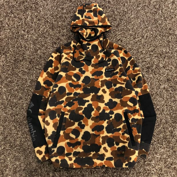컬럼비아 카모 플리스 후드티