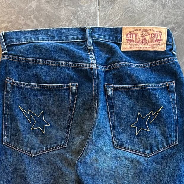 00‘s Bape Star Denim Pants