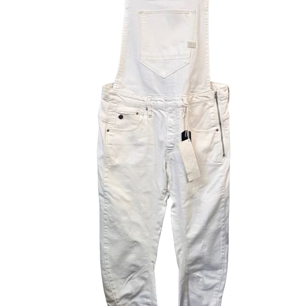 G-STAR ARC 3D BF OVERALL화이트 데님 멜빵바지(S)