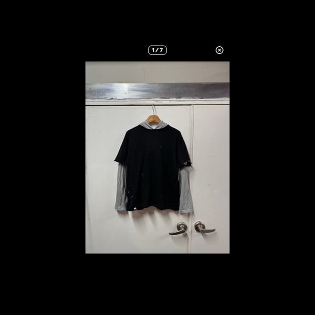 빈티지 레이어드 후드