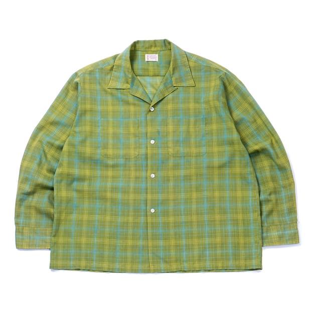 60s Towncraft Loop Collar Check Shirt