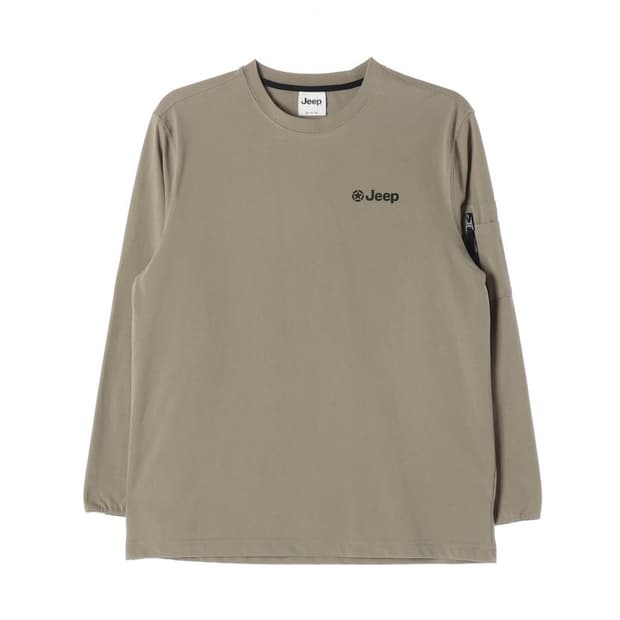 Jeep 사이드 지퍼 포켓 로고 롱슬리브 티셔츠 M