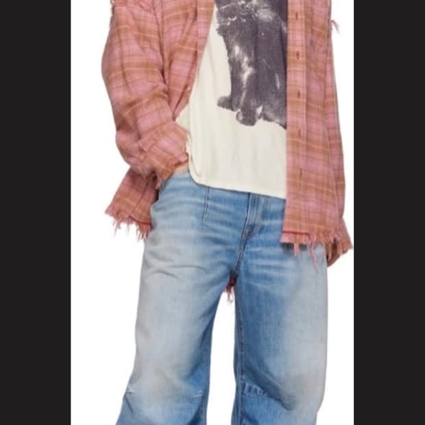 R13 레디드 심 셔츠