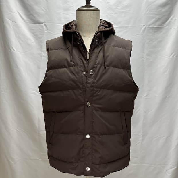 [정품인증] 브루넬로쿠치넬리 레이어드 구스다운 패딩 베스트 XL 판매