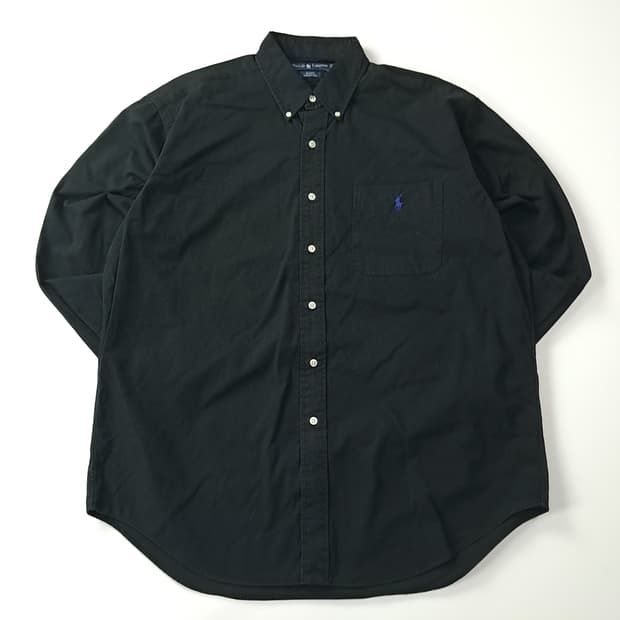 CJ853 L 폴로 90s 블랙 셔츠 남방
