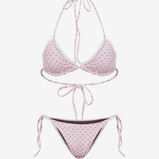 플리즈노팔로우 Kiki Dot Lace Bikini