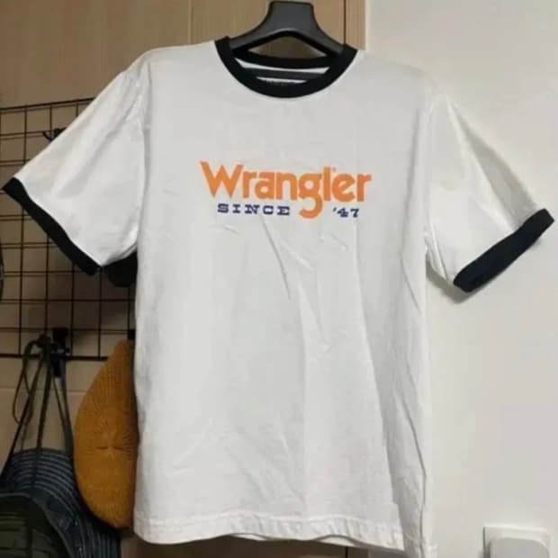 (M)랭글러 스탠다드 링거 피그먼트 반팔티셔츠 화이트