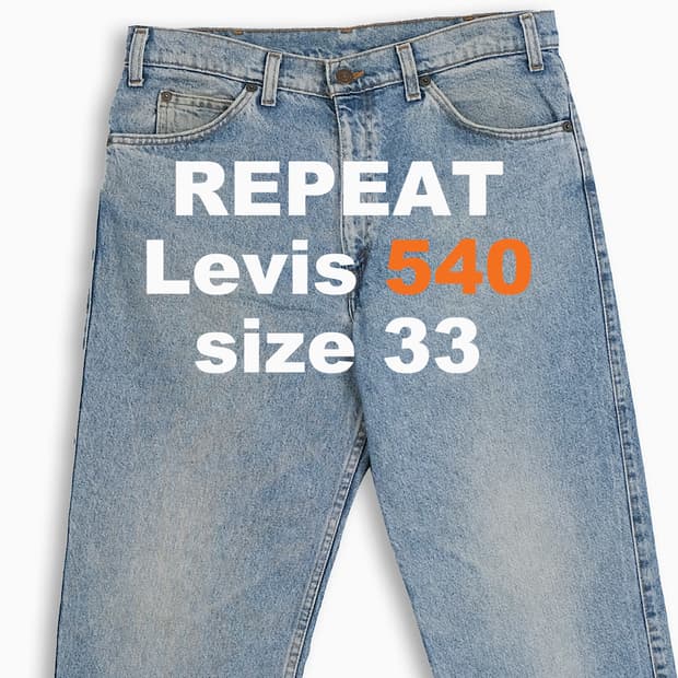 리바이스 540 오렌지탭 90s 33 인치 OR5403406