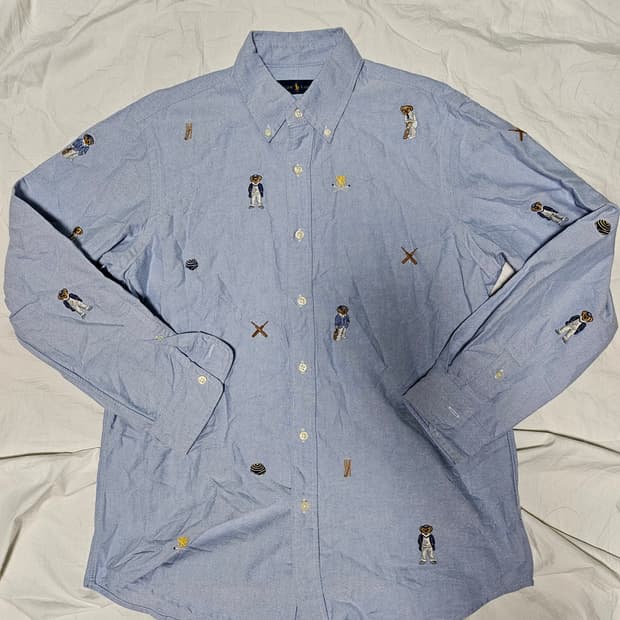 폴로랄프로렌 베어패턴 셔츠 M