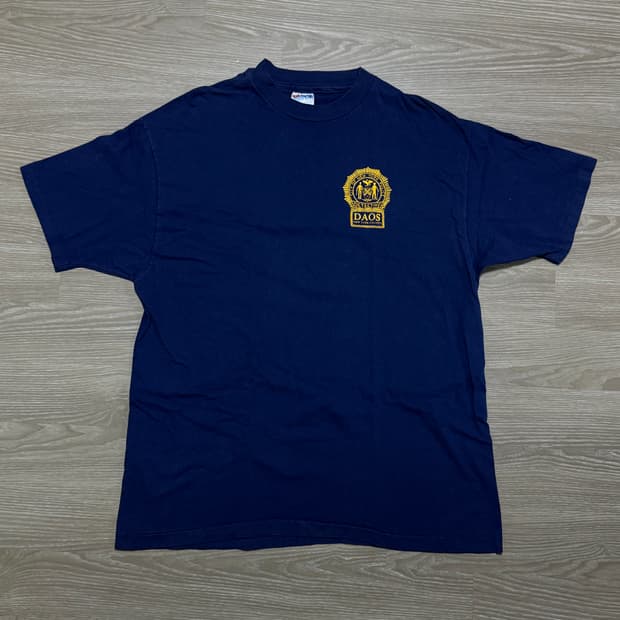 usa헤인즈 빈티지 티셔츠 네이비