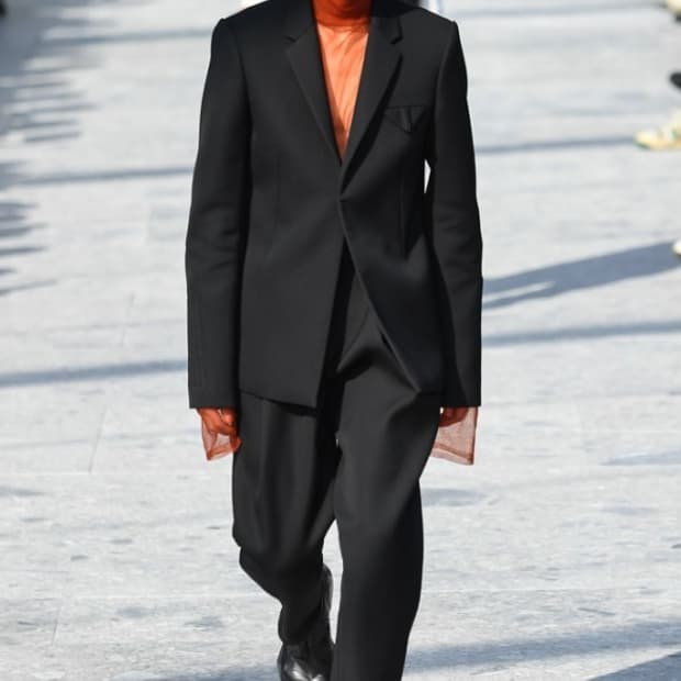 보테가베네타 더블 컴팩트 울 슬랙스