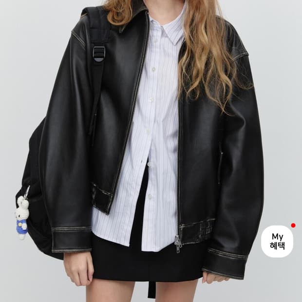 던스트 램스킨 리얼레더 자켓