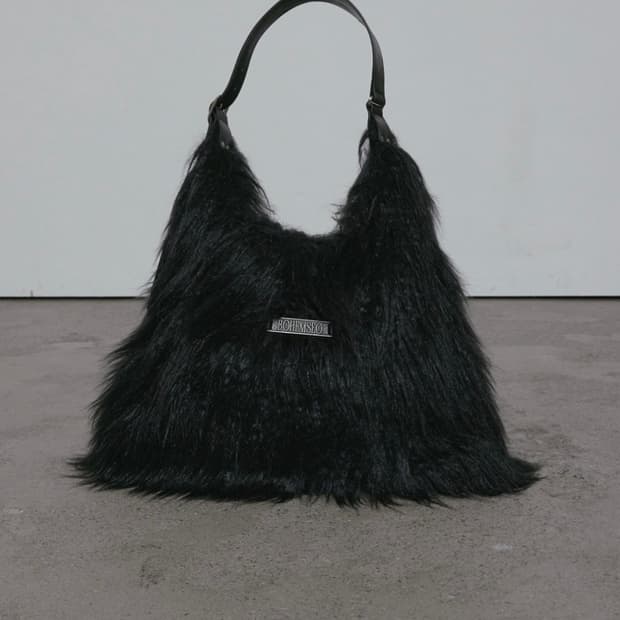 보헤미안서울 LONG HAIR STRAP HOBO BAG 퍼 호보 백