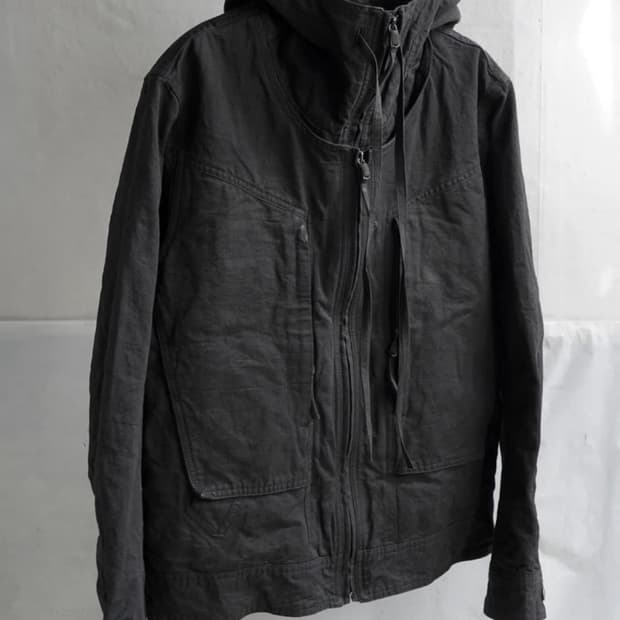 블랙멀 더블 프론트 후드 파카 라지사이즈