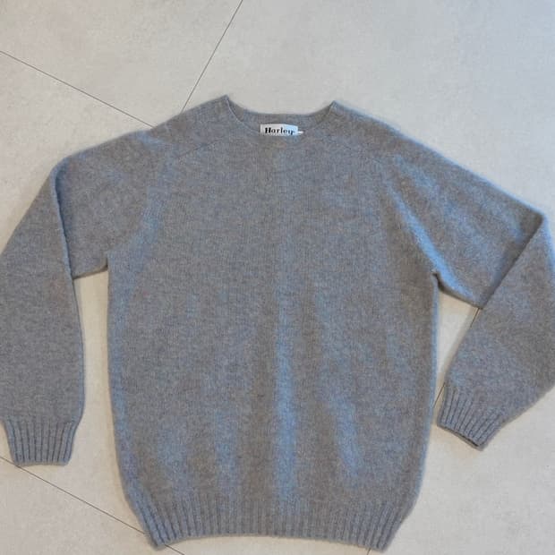 할리오브스코틀랜드 쉐기독니트 우기펄 XL