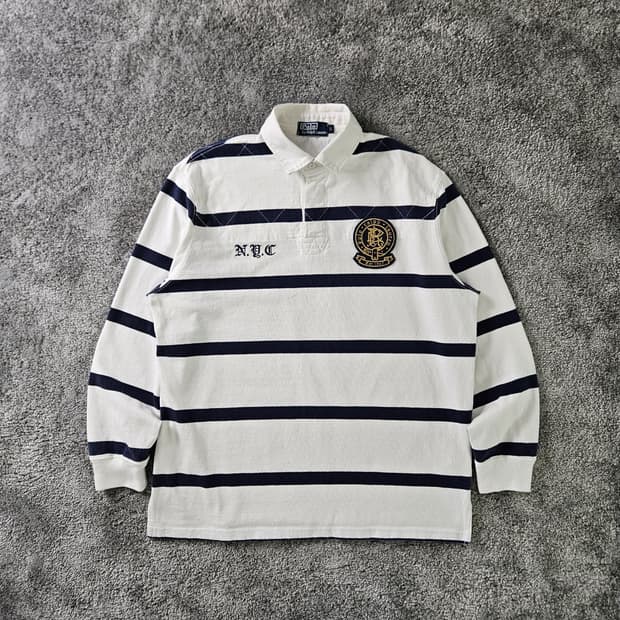 Polo Ralph Lauren 단가라 긴팔 티셔츠