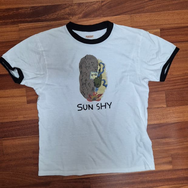 KAPITAL SUN SHY 링거 반팔 티셔츠