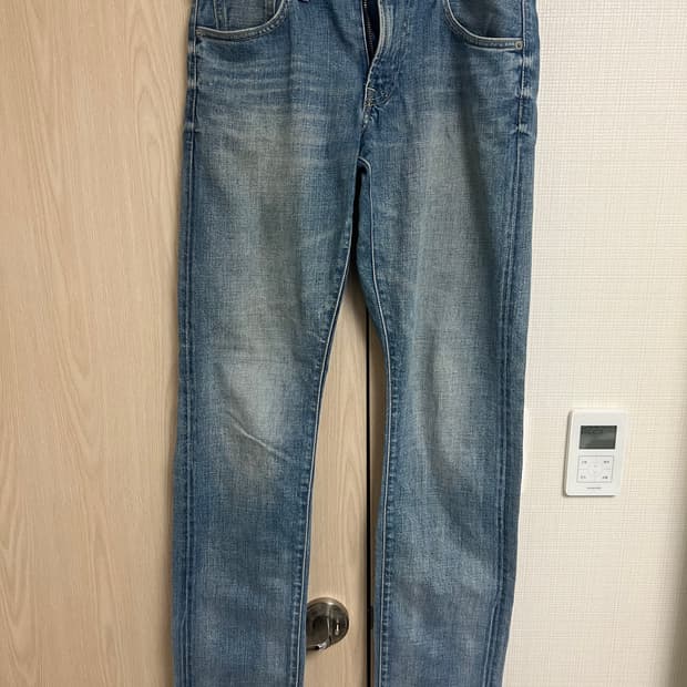 유니클로 워싱 슬림피트 스트레치 셀비지진/71