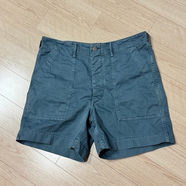 (31) RRL 헤링본 HBT 퍼티그 블루 쇼츠 반바지 더블알엘