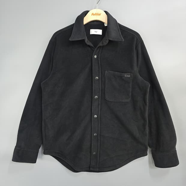 티엔에이(Tna) 플리스 셔츠 자켓 블랙 S