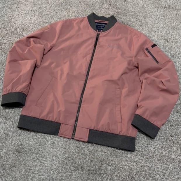 디스커버리 핑크색 바람막이 점퍼 100/L