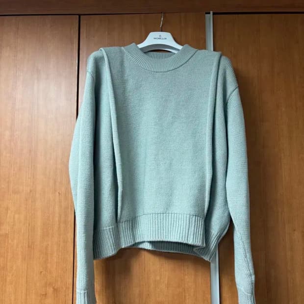 S)Jacquemus 버진울 라이트 그린 니트