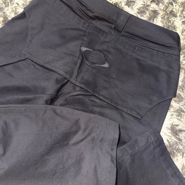 미스치프 에이프런 포켓 워크 팬츠 블랙 색상 M 