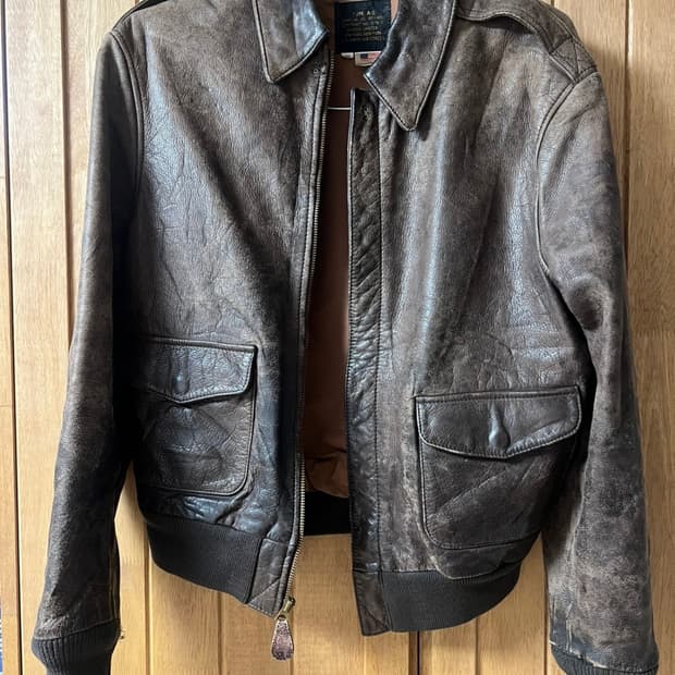 아비렉스 arvirex 소가죽 자켓 40(=103) A-2자켓