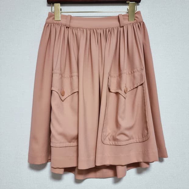 발렌시아가 실크 스커트 치마 (표기38/55정도) 상태최상