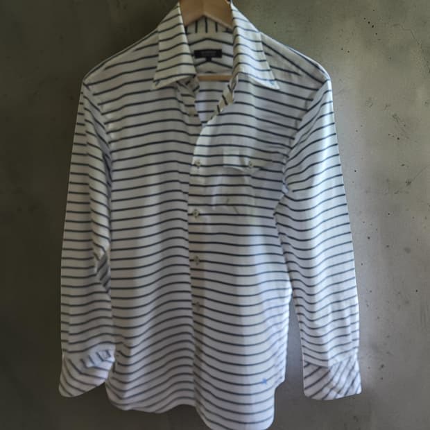 버버리 블랙라벨 스트라이프 셔츠 / 일본판 고급 라인