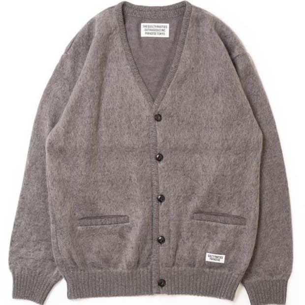 [M]와코마리아 모헤어 가디건 그레이