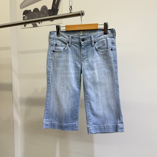 7 FOR ALL MANKIND (Made in USA)데님 카프리팬츠