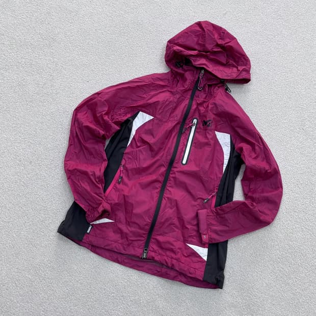 90 밀레 등산 후드 바람막이 자켓 0428E